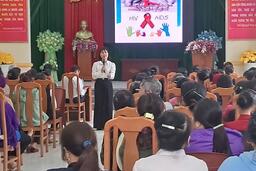 HỘI NGHỊ TRUYỀN THÔNG PHÒNG, CHỐNG HIV/AIDS TẠI XÃ QUANG HƯNG