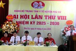 Đại hội Đảng bộ Trung tâm y tế huyện Phù Cừ lần thứ VIII