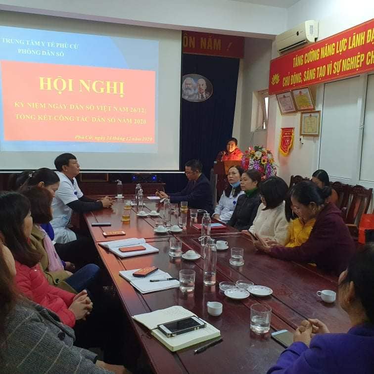 Phòng  Dân số tổ chức Kỷ niệm ngày dân số Việt Nam 26/12/2020, Phát động thi đua năm 2021 và tổng kết công tác Dân số - KHHGĐ năm 2020.